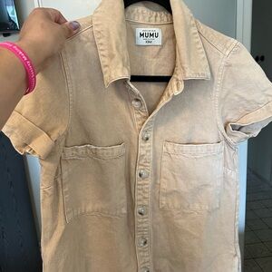 Show me your mumu denim romper